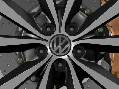 Volkswagen Polo wheel 2014 3D model