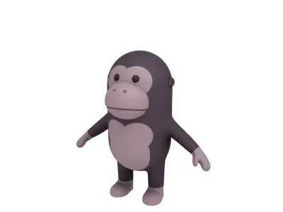 Cartoon Gorilla 3D model