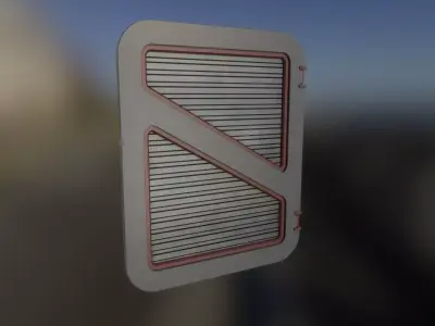 Outer Door 3D model Low-poly 3D model