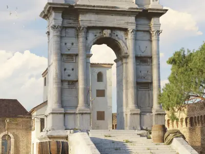 Roman Triumphal Arch - Photoscan 3D model