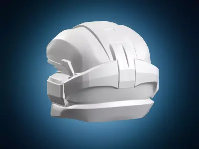 Sci-Fi Super Soldier Helmet 3D print model