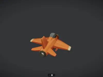 Spacecraft Jet aircraft plane 3dmodel 21 3D model