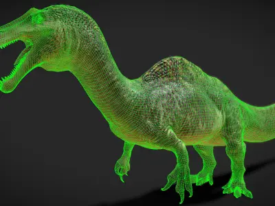 Irritator challengeri Low-poly 3D model