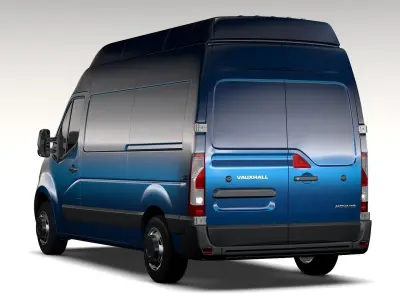 Vauxhall Movano L2H3 Van 2016 3D model
