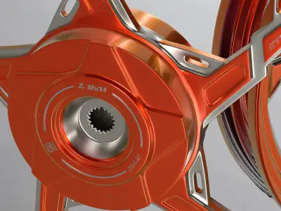 KTC Racing Rims Motorcycle 3D model