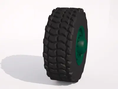 The wheel of the truck 3D model