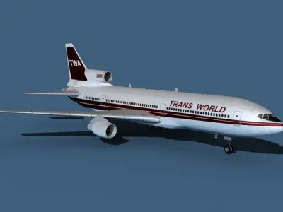 Lockheed L-1011-50 Trans World 2 3D model