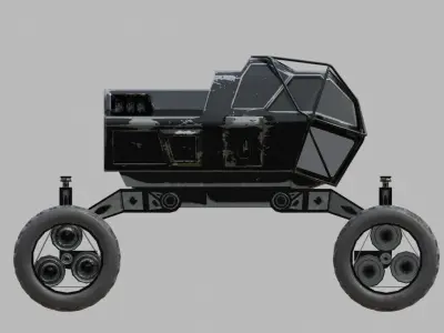 mars rover planet explorer 3D model