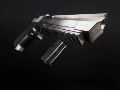 AAA Deagle Game Ready PBR Low-poly 3D model