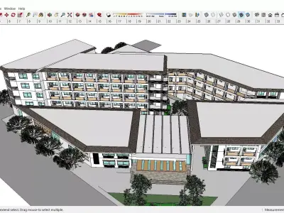 Sketchup Hospital F6 3D model