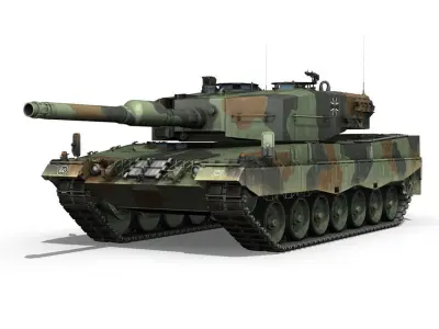 Leopard 2A4 MBT - Germany 3D model