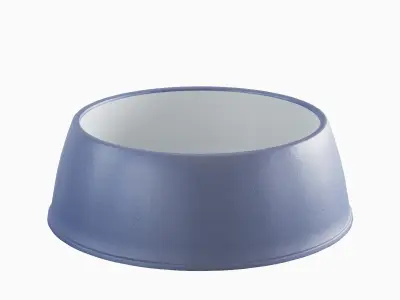 Plastic Dog Bowl B 04 Low-poly 3D model