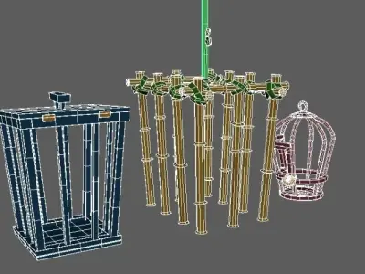 Bambu cage 3D model