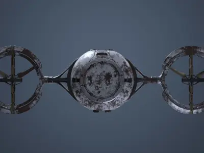 Maintenance Drone Mk1 Rusted 3D model