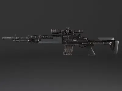 M14 EBR sniper rifle 3D model