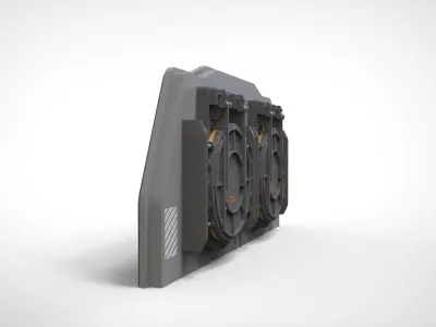 sci fi hatch 2 3D model