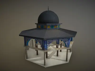 Qubbat Al-Silsila - Dome Of The Chain 3D Model 3D model