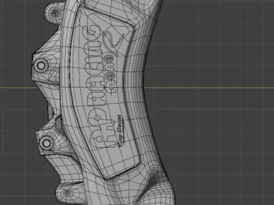 AP RACING MONO R FORGED CALIPERS 3D model