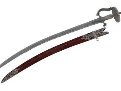 Talwar Sword Low-poly 3D model