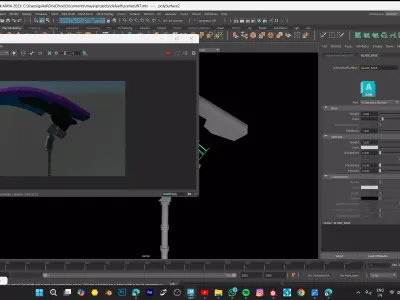 Spinal slicer weapon Low-poly 3D model