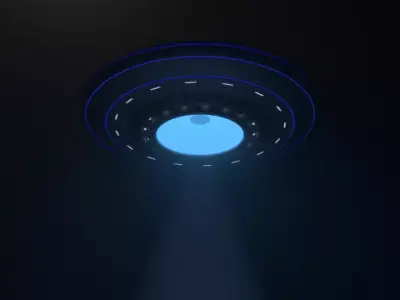 UFO DH01 Low-poly 3D model