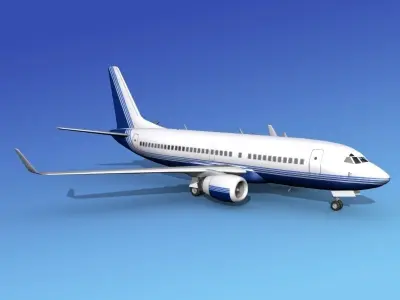 Boeing 737-700ER Corporate 3 3D model