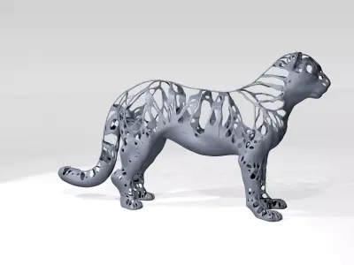 Leopard Dust Voronoi 3D model