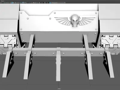 Sci-Fi Armored Tank Futuristic APC Vehicle 3D Model Low-poly 3D model