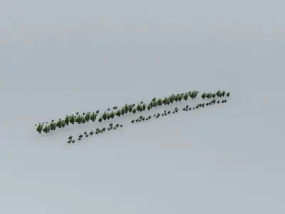 Trees on the Port Part 04 Free 3D model