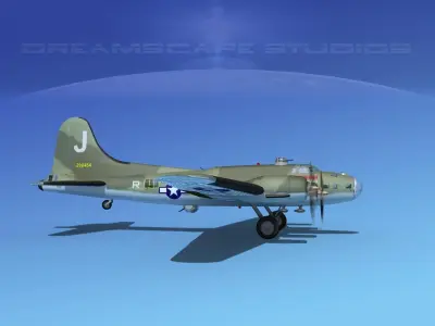 Boeing B-17F Flying Fortress HP V03 3D model