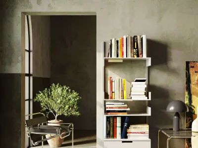  Office interior scene 01 3D model