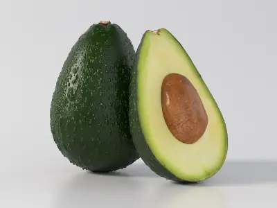 Realistic Avocado 3D model