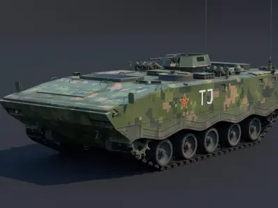 ZSD-89A APC Low-poly 3D model
