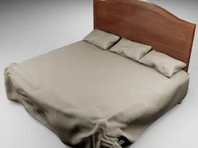 Old Timey Bed Free 3D model