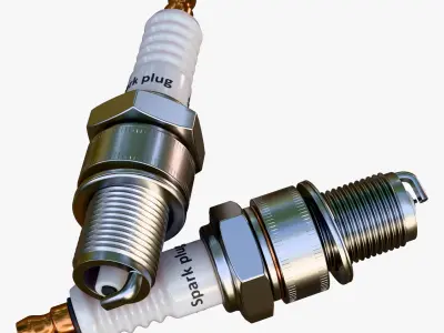 Spark Plug Ignition Auto Part M1 3D model