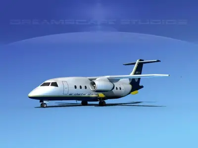 Dornier 328Jet Air France 3D model