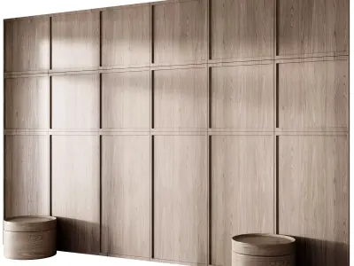 Headboard wall panel 003 Free 3D model