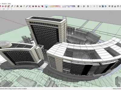 Sketchup Hospital F5 3D model