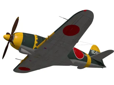 Mitsubishi J2M3 RAIDEN 3D model