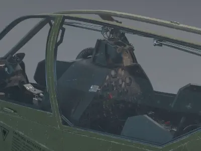 AH-1s MOD Cobra - Attack Helicopter 3D model