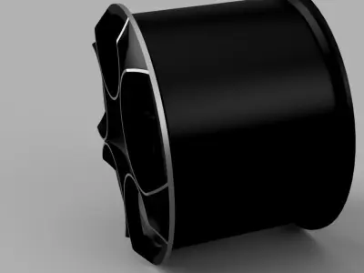 Alloy wheel Low-poly 3D model