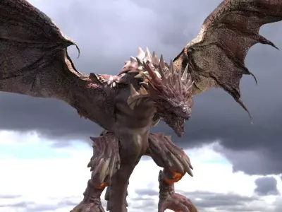 Jungle Deep forest Dragon 3D 3D model