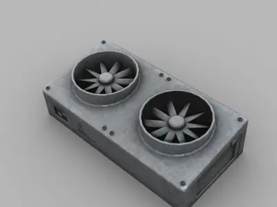 Rooftop Airconditioner Unit 3D model
