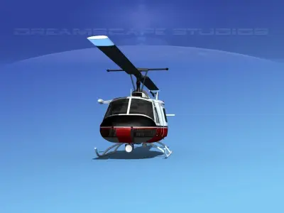 Bell 204 Mission Critical 3D model