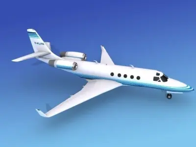 IAI Astra Jet V08 3D model