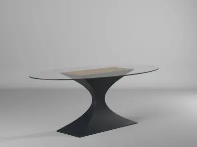 Dining table 3d model Free 3D model