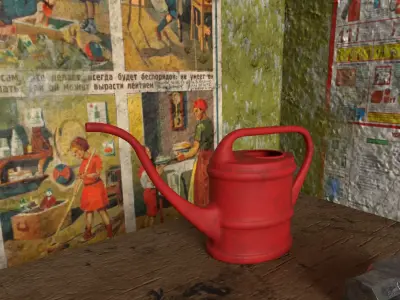 Part of an abandoned room in a USSR industrial building Free 3D model