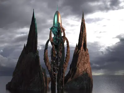 Old Ones Eldritch Tower 3D model