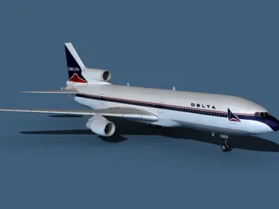 Lockheed L-1011-50 Delta 3D model