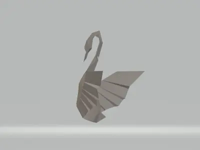 Origami Swan Free 3D print model